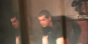 Iranian-Austrian actor, Nima Nazarinia on stage, theatre play 2017